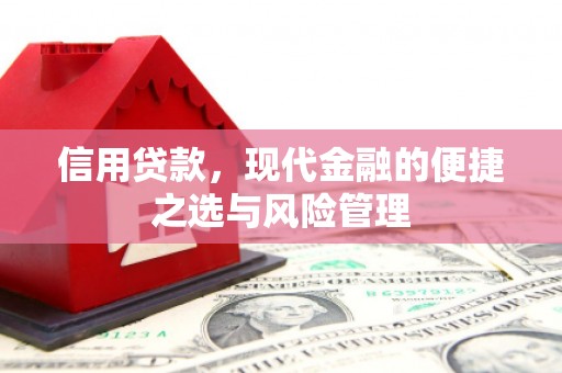 石城信用贷款，现代金融的便捷之选与风险管理