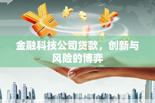 石城金融科技公司贷款，创新与风险的博弈