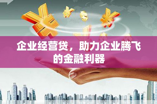 石城企业经营贷，助力企业腾飞的金融利器