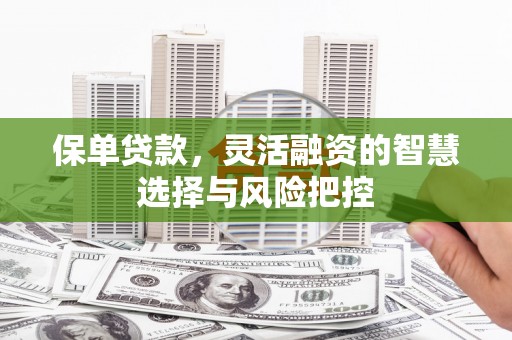 石城保单贷款，灵活融资的智慧选择与风险把控
