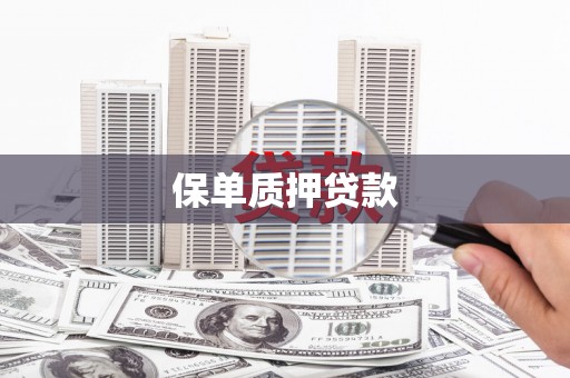 石城保单质押贷款