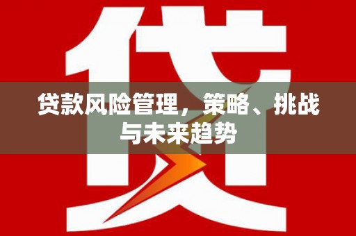 石城贷款风险管理，策略、挑战与未来趋势