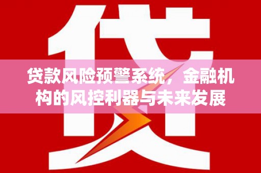 石城贷款风险预警系统，金融机构的风控利器与未来发展