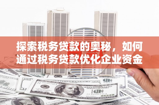 石城探索税务贷款的奥秘，如何通过税务贷款优化企业资金流