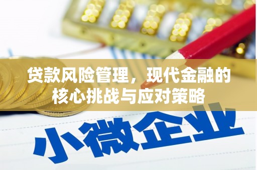 石城贷款风险管理，现代金融的核心挑战与应对策略