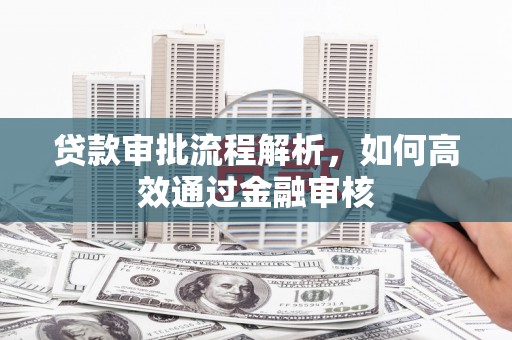 石城贷款审批流程解析，如何高效通过金融审核