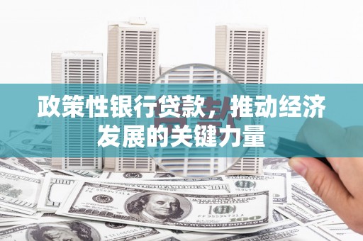 石城政策性银行贷款，推动经济发展的关键力量