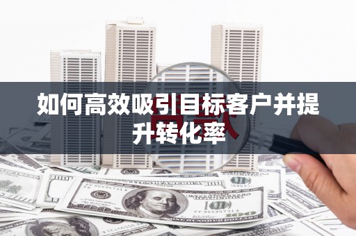 石城如何高效吸引目标客户并提升转化率