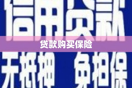 石城贷款购买保险