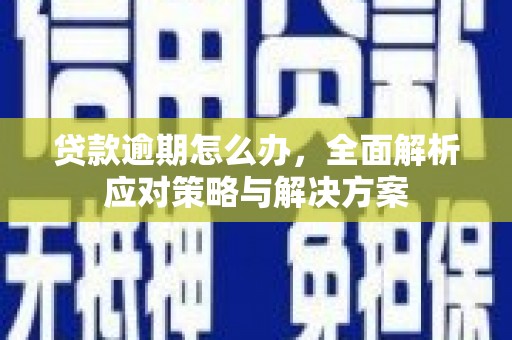 石城贷款逾期怎么办，全面解析应对策略与解决方案