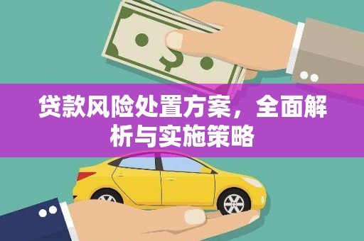 石城贷款风险处置方案，全面解析与实施策略