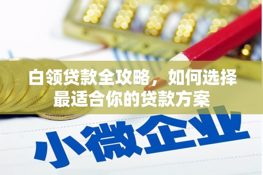 石城白领贷款全攻略，如何选择最适合你的贷款方案